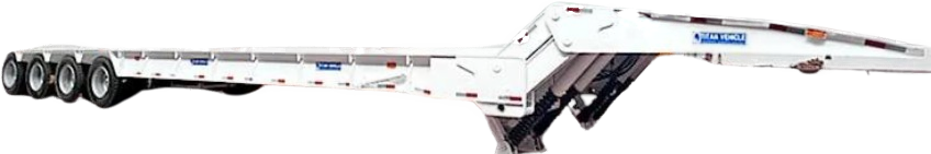 Lowbed trailer, 100 ton capacity